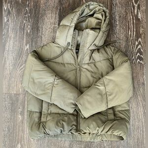 Zara Puffer Olive Green